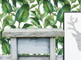 Tropical Leaves Wall Mural Tropical Leaves Wall Mural Self Adhesive Fabric Wallpaper