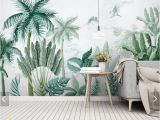 Tropical Leaves Wall Mural Tropical Palm Leaves Wallpaper Mural Wall Decorative Wall Papers Home Improvement Rain forest Green Plant Leaf Wall Murals Wallpapers Widescreen