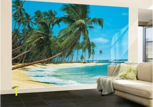 Tropical Murals Cheap south Sea Blue Beach Landscape Wall Mural Wallpaper Mural 144 X