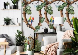 Tropical Paradise Wall Mural Removable Wallpaper Tropical Cheetahs Wallpaper Floral Wallpaper Tropical Wallpaper Wall Covering Wallpaper Wallpaper Mural 108