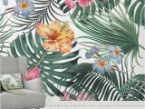 Tropical Rainforest Wall Mural Flowers Foliage Tropical Rainforest Wallpaper Wall Murals