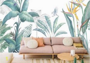 Tropical Rainforest Wall Mural Jungle Wallpaper Mural Tropical Rainforest Jungle Green