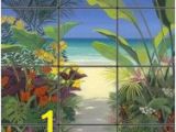 Tropical Tile Murals 39 Best Palm Trees On Beach Images
