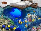 Tropical Tile Murals Custom Hd 3d Flooring Tropical Fish Wallpaper 3d Floor Tiles Mural