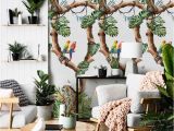 Tropical Wall Murals Wallpaper Removable Wallpaper Tropical Cheetahs Wallpaper Floral Wallpaper Tropical Wallpaper Wall Covering Wallpaper Wallpaper Mural 108