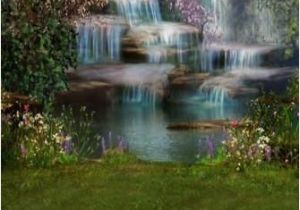 Tropical Waterfall Murals 6150 Tropical Mystical Waterfall Backdrop Backdrop Outlet 1