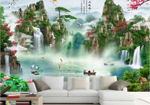 Tropical Waterfall Murals Beibehang Custom Wallpaper Hd Landscape Waterfall Mural Tv