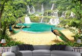 Tropical Waterfall Murals Beibehang Custom Wallpaper Mural Waterfall Lake Landscape 3d Tv