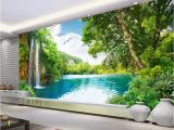 Tropical Waterfall Murals Beibehang Customize Any Size 3d Wall Murals Wallpaper Living Room