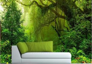 Tropical Waterfall Murals Custom Wallpaper 3d Tropics forests Waterfall Tree Jungle Nature