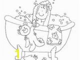 Tub Coloring Page Free Dearie Dolls Digi Stamps Bathtub Lady