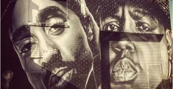 Tupac Wall Mural 2pac & Biggie Street Art In 2019