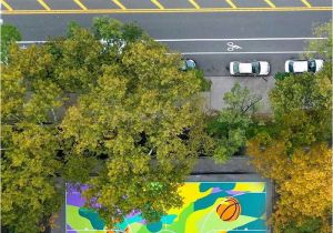 Turn Photo Into Mural Madsteez Turns Basketball Court Into Inspiring Mural Art Il