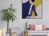 Turn Pictures Into Wall Murals Woman Bun Blue Poster In 2019