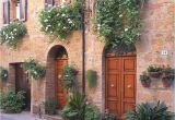 Tuscan Villa Wall Murals Pienza Doors Pienza Italy Doors