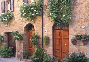 Tuscan Villa Wall Murals Pienza Doors Pienza Italy Doors