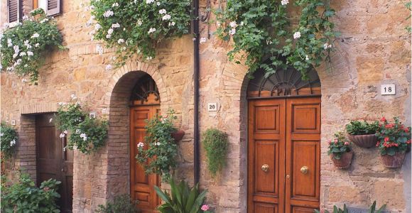 Tuscan Villa Wall Murals Pienza Doors Pienza Italy Doors