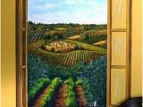 Tuscan Wall Murals Kitchen Tuscan Vineyard Mural