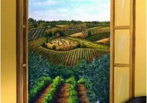 Tuscan Wall Murals Kitchen Tuscan Vineyard Mural