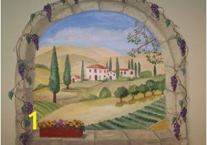 Tuscany Wall Murals Artistic Murals Tuscan Window Mural