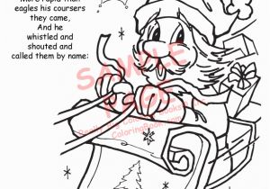 Twas the Night before Christmas Printable Coloring Pages Coloring Books