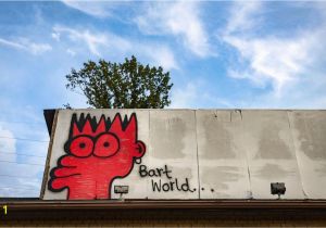 Twin Walls Mural Company Bart Simpson is Taking Over Wall Space In Winston Salem