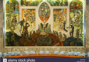 Un Security Council Wall Mural Konferenz Stock S & Konferenz Stock Alamy