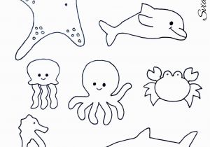 Under the Sea Coloring Pages Printable Ocean Animals Sea Animals Template with Images