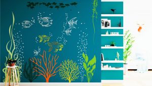 Under the Sea Murals for Walls Underwater Wall Decal Under the Sea Aquarium Vinyl Art