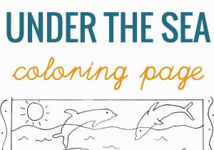 Under the Sea Printable Coloring Pages Under the Sea Coloring Page