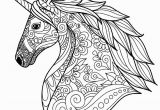 Unicorn Animal Coloring Pages Detailed Unicorn Coloring Page
