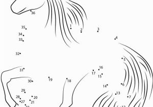 Unicorn Dot to Dot Coloring Pages Majestic Unicorn Connect Dots Printable Coloring Pages