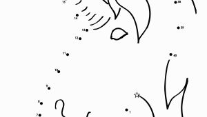 Unicorn Dot to Dot Coloring Pages Unicorn Dot to Dot Coloring Sheet Create A Printout