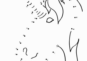 Unicorn Dot to Dot Coloring Pages Unicorn Dot to Dot Coloring Sheet Create A Printout