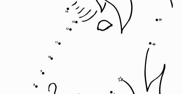 Unicorn Dot to Dot Coloring Pages Unicorn Dot to Dot Coloring Sheet Create A Printout