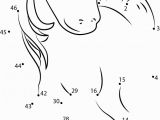 Unicorn Dot to Dot Coloring Pages Unicorn Face Dot to Dot Printable Worksheet Connect the Dots