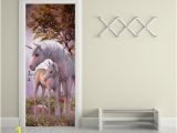 Unicorn Mural Wall Art 200x77cm 3d Unicorn Pvc Self Adhesive Door Wall Sticker