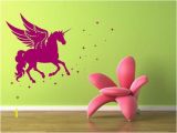 Unicorn Mural Wall Art Wall Sticker Unicorn Enhj¸rning Eenhoorn Einhorn Licorne