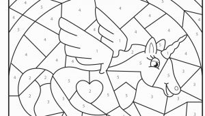 Unicorn Number Coloring Games Online Free Printable Magical Unicorn Colour by Numbers Activity