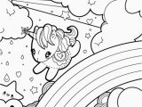 Unicorn Rainbow Coloring Pages Printable Anime Coloring Page Kawaii Beautiful Cute Anime Coloring