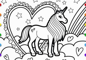 Unicorn Rainbow Coloring Pages Printable Coloring Unicorn with Images