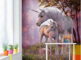 Unicorn Wall Mural Ebay Wall Mural Photo Wallpaper Fleece Pink Floral Diamond