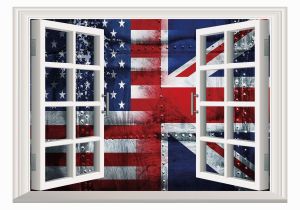 Union Jack Wall Mural Amazon Scocici Window Mural Wall Sticker Union Jack