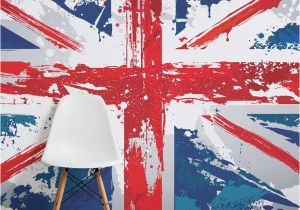 Union Jack Wall Mural Painted Union Jack Wall Mural