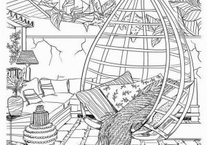 Unique Bohemian Coloring Pages for Adults Bohemian Patio Design Adult Coloring Page