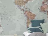 United States Map Wall Mural World Map Wallpaper Mural Murals Wallpaper World Map