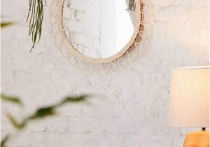 Urban Outfitters Wall Mural Anya Rattan Loop Round Wall Mirror In 2019