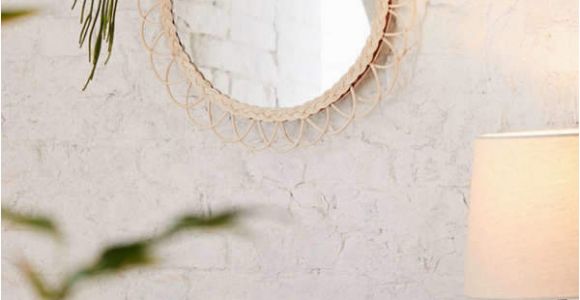 Urban Outfitters Wall Mural Anya Rattan Loop Round Wall Mirror In 2019