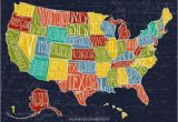 Us Map Wall Mural Map Wall Mural with Usa Map A Cartoon and Realistic Map Wall