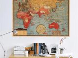 Us Map Wall Mural Vintage World Map Wall Sticker for Kids Room Bedroom Europe